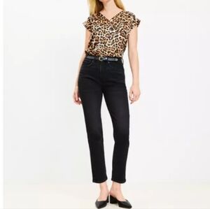 Ann Taylor Loft Black Jeans "The Slim" Size 8 Inseam 25.5